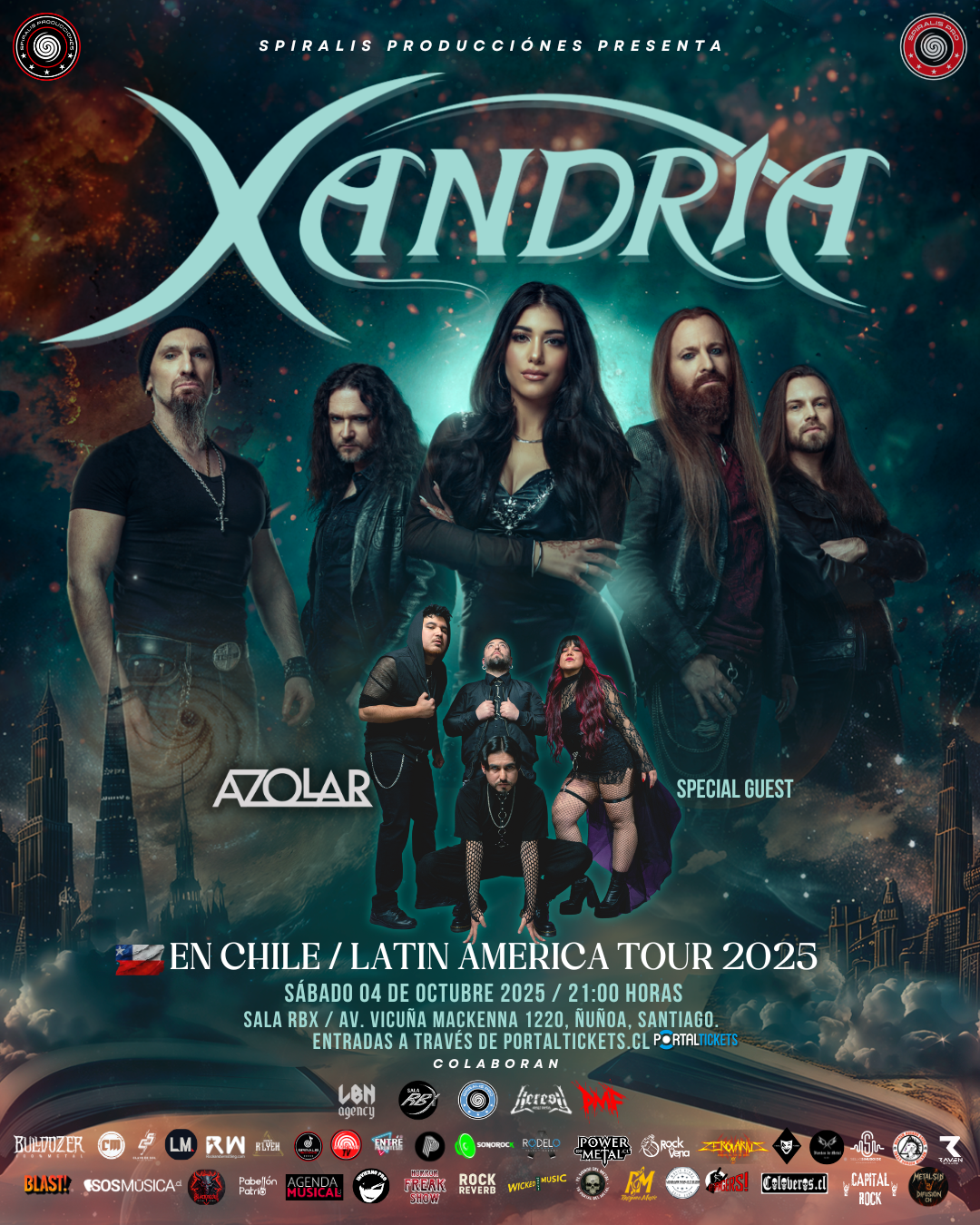 Xandria regresa a Chile este 4 de octubre